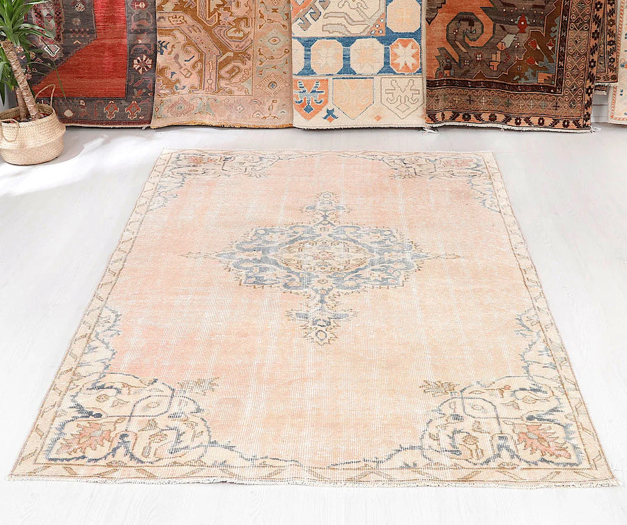Desert Pastels Anatolian vintage rug
