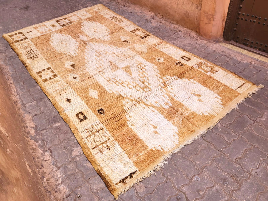 sandy Moroccan vintage rug