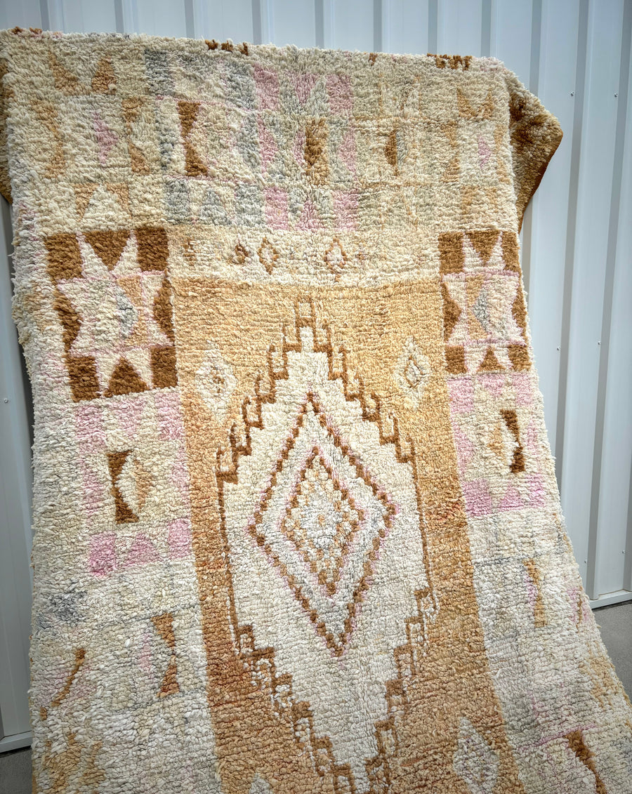 Sandy Pastels | Moroccan vintage rug | In Stock