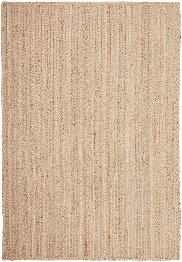 Bondi Natural Rectangle Jute Rug | Hand Braided, Eco-Friendly, 8mm Pile Height. Made in India