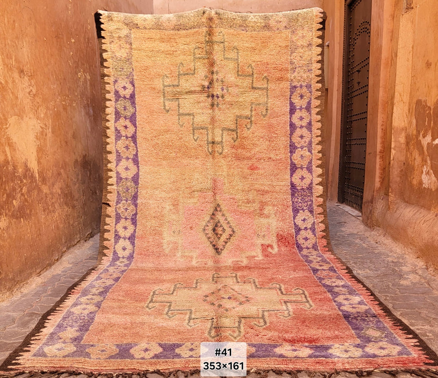 Pueblo bereber | alfombra vintage marroquí 