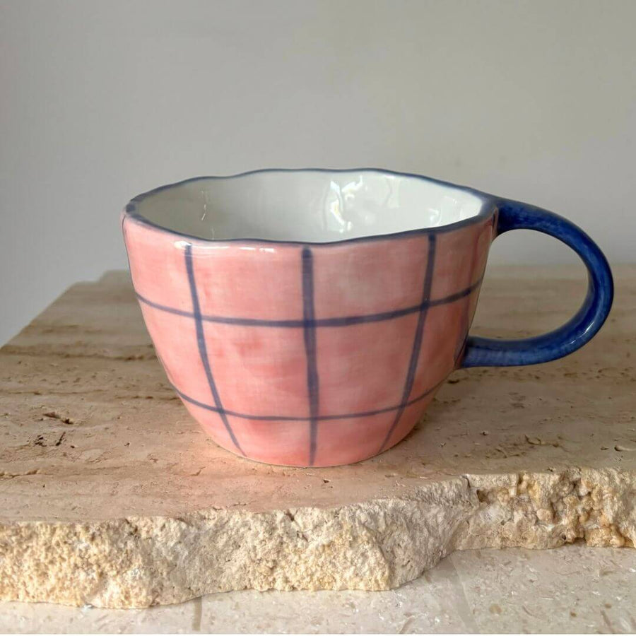 Check mate mug pink
