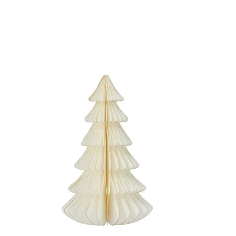 6 tier Tree Paper Decor 11x18cm White