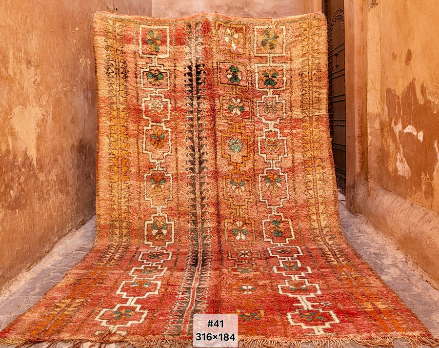 Pueblo bereber | alfombra vintage marroquí 