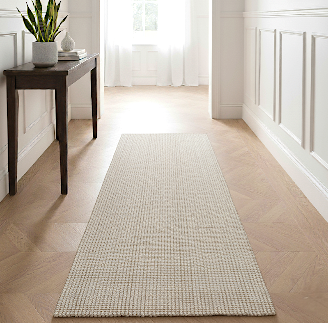 Arabella Natural Runner | Wool & Jute