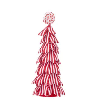 Candy Cane Tree 14x33cm Red & White