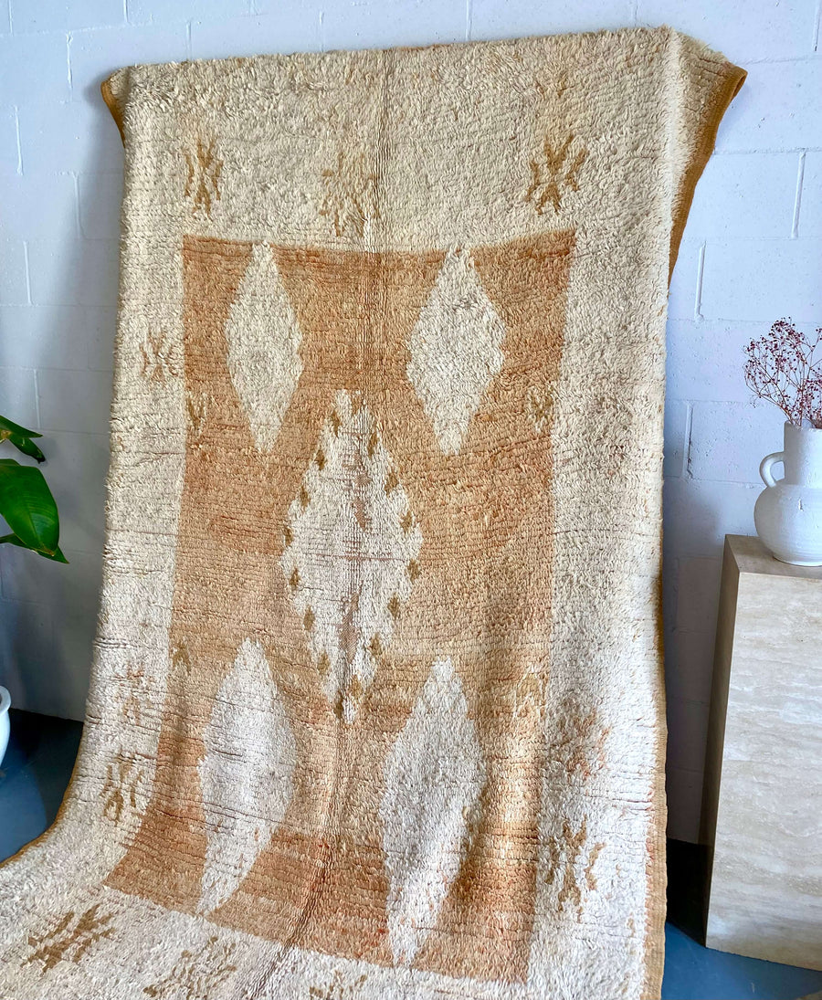 peach Moroccan vintage rug