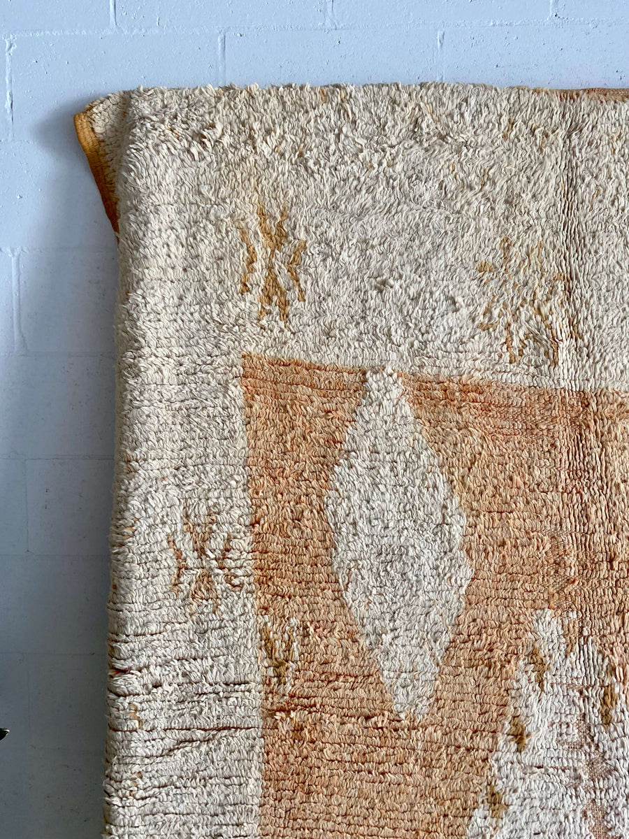 peach Moroccan vintage rug
