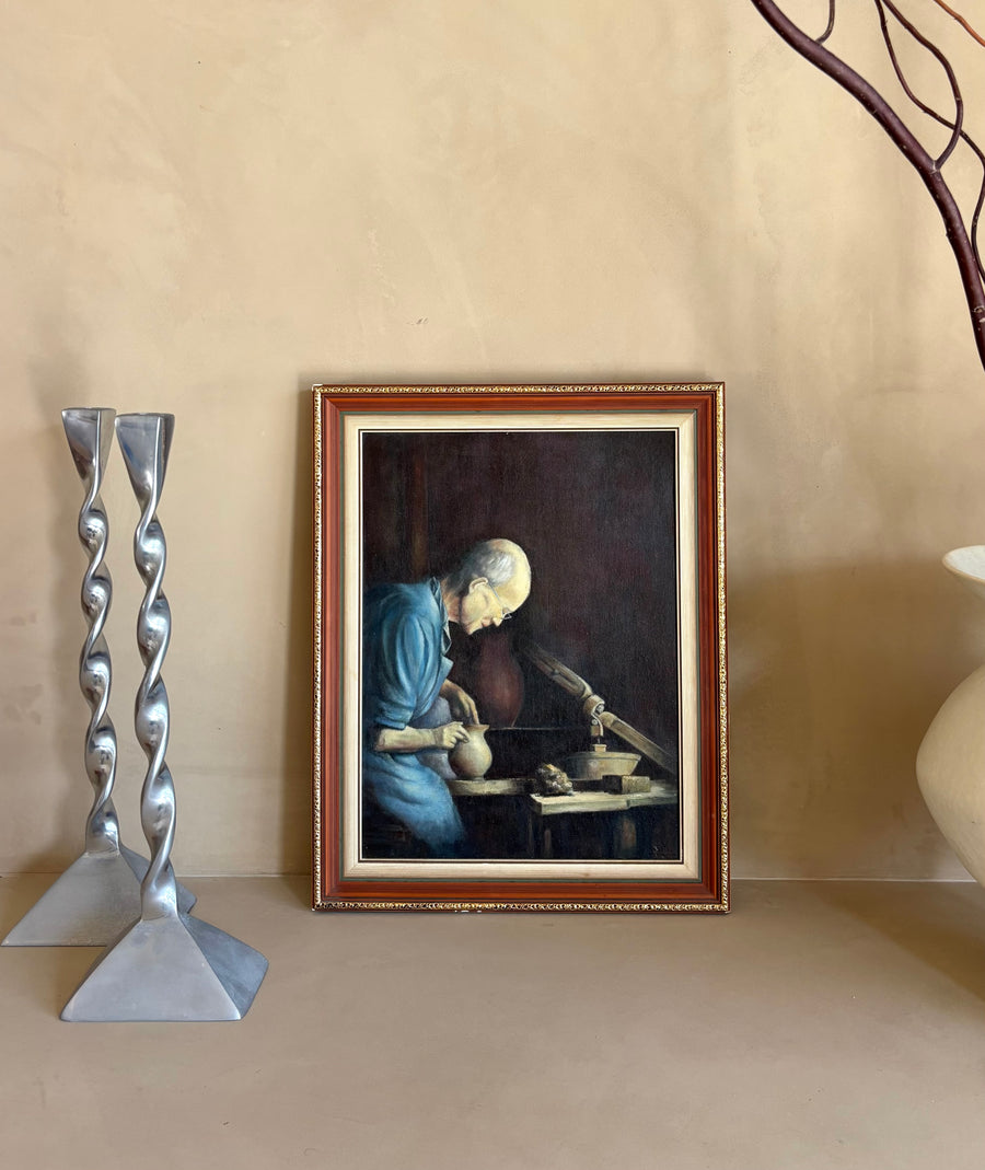 Oil Painting | The Potter | L Mac Donald