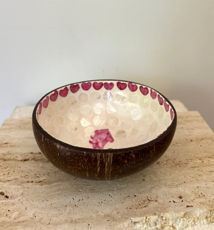 Hearts Coconut Bowl