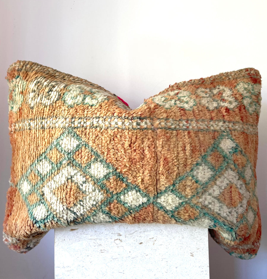 Caramel & Teal | Vintage cushion