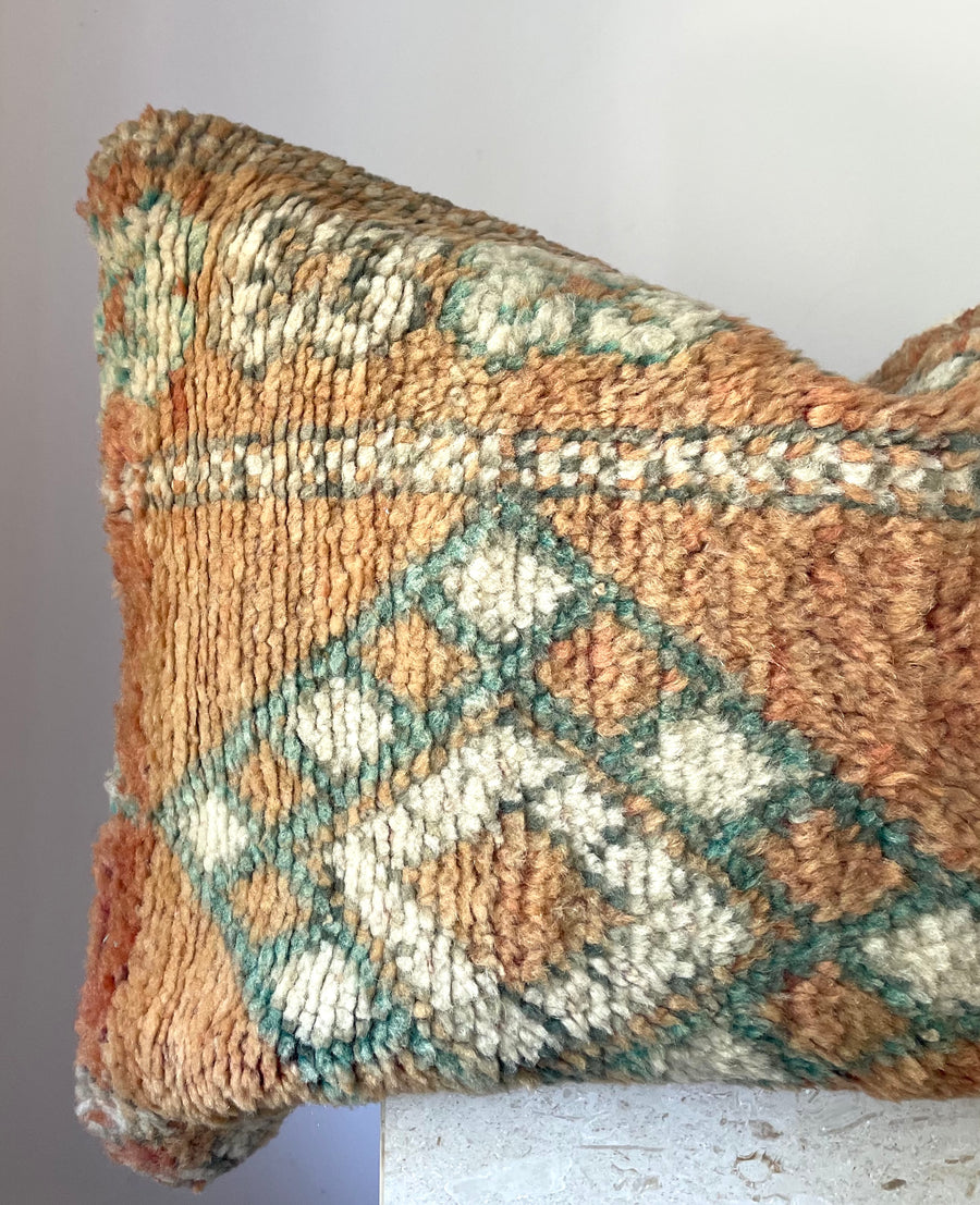 Caramel & Teal | Vintage cushion