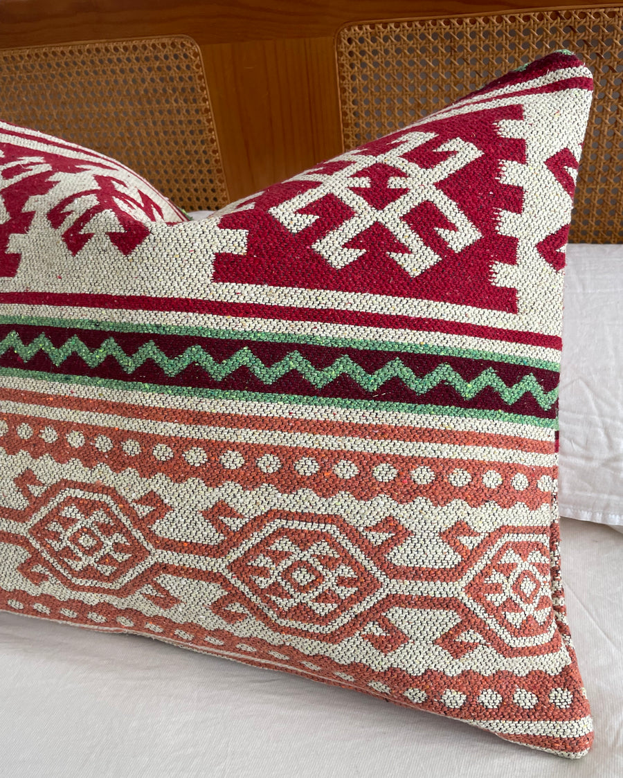 Raspberries & Cream | Kilim cushion