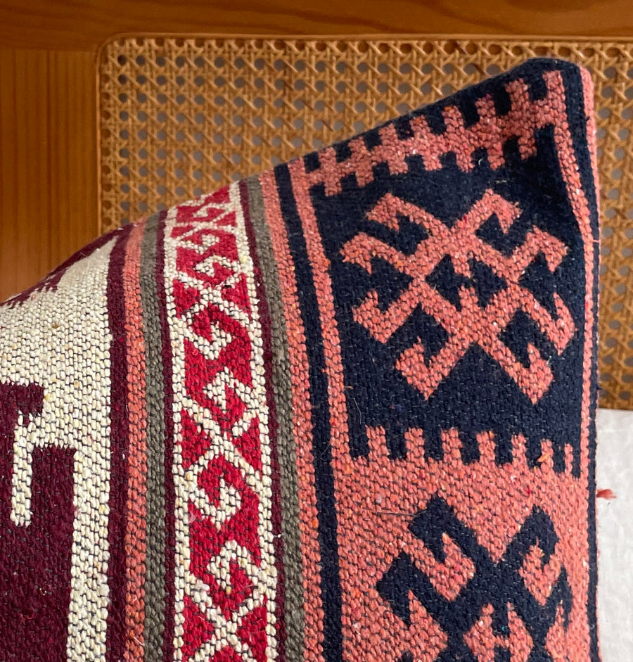 Indigo & Cream | Kilim cushion