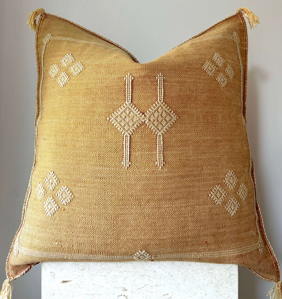 Moroccan cactus silk cushion