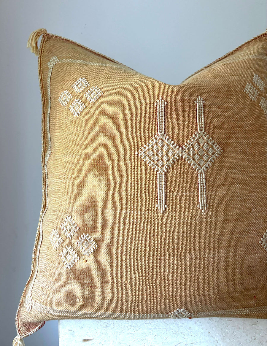 Moroccan cactus silk cushion