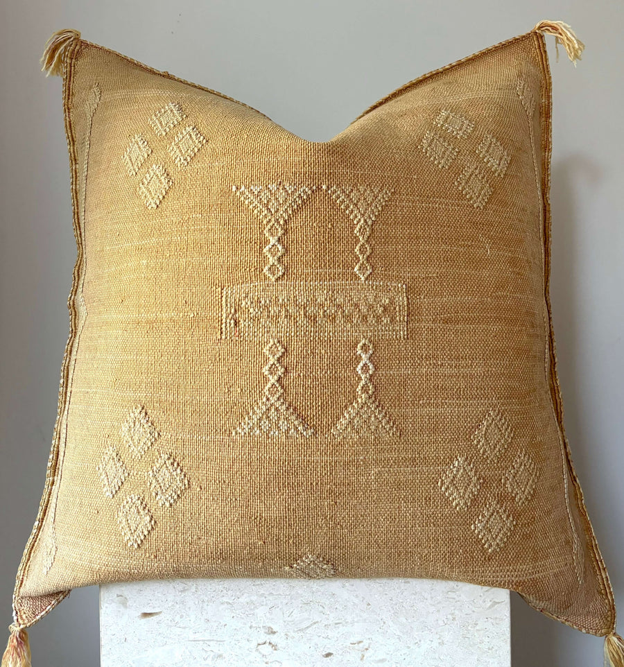 Moroccan cactus silk cushion