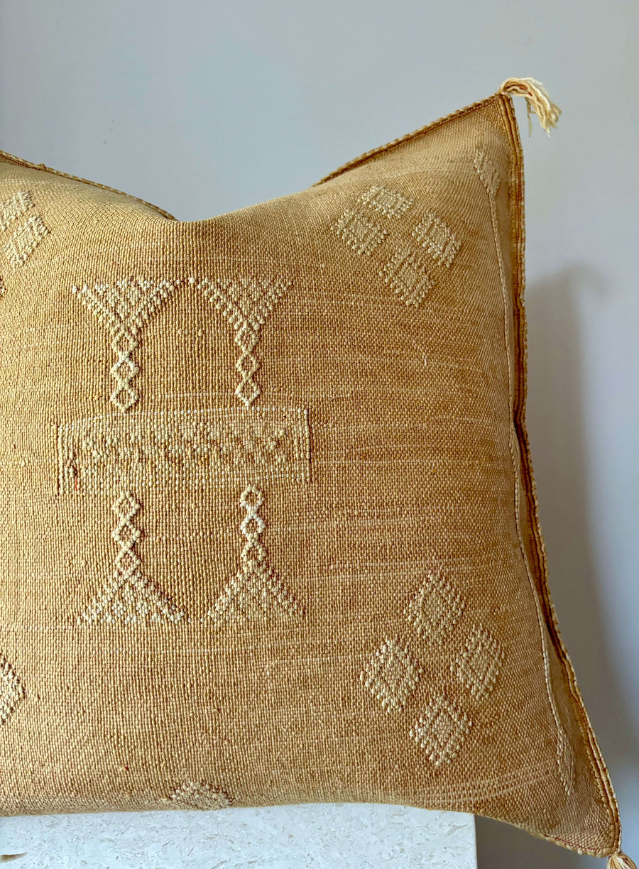 Moroccan cactus silk cushion