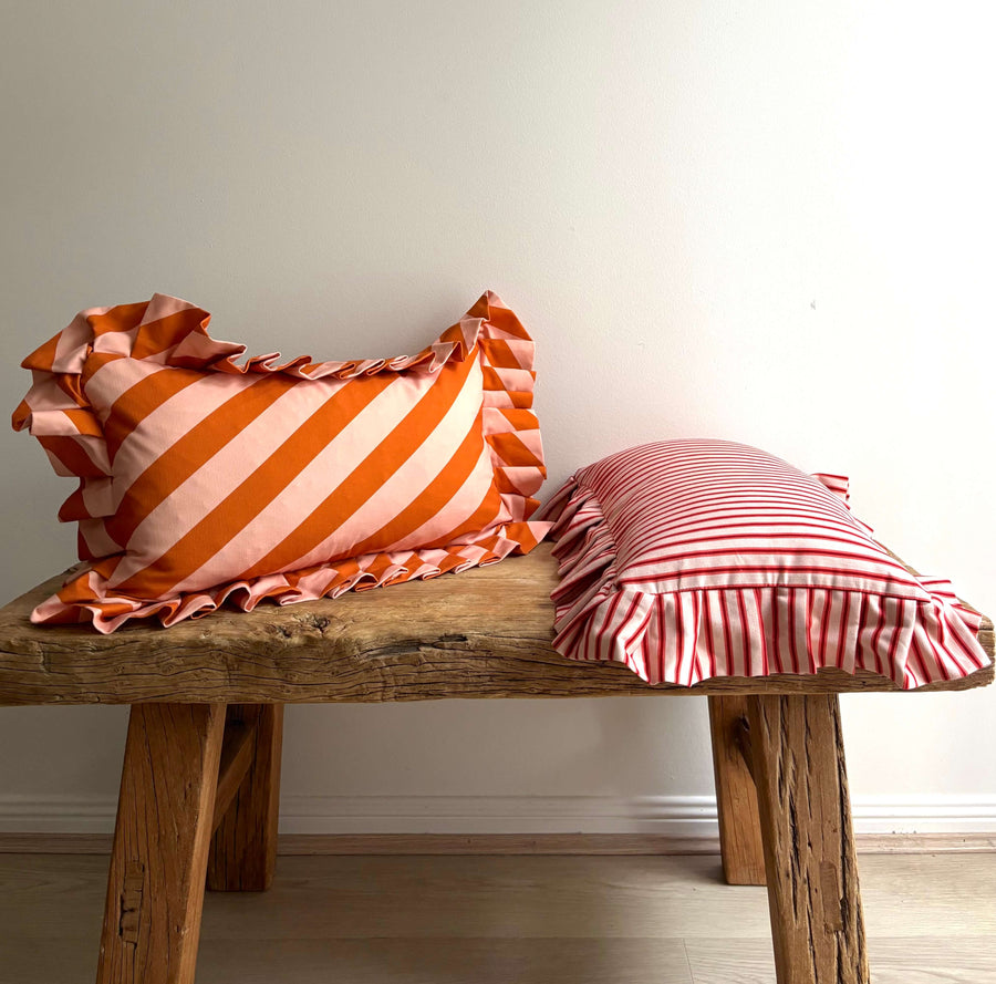 Rae striped lumbar cushion