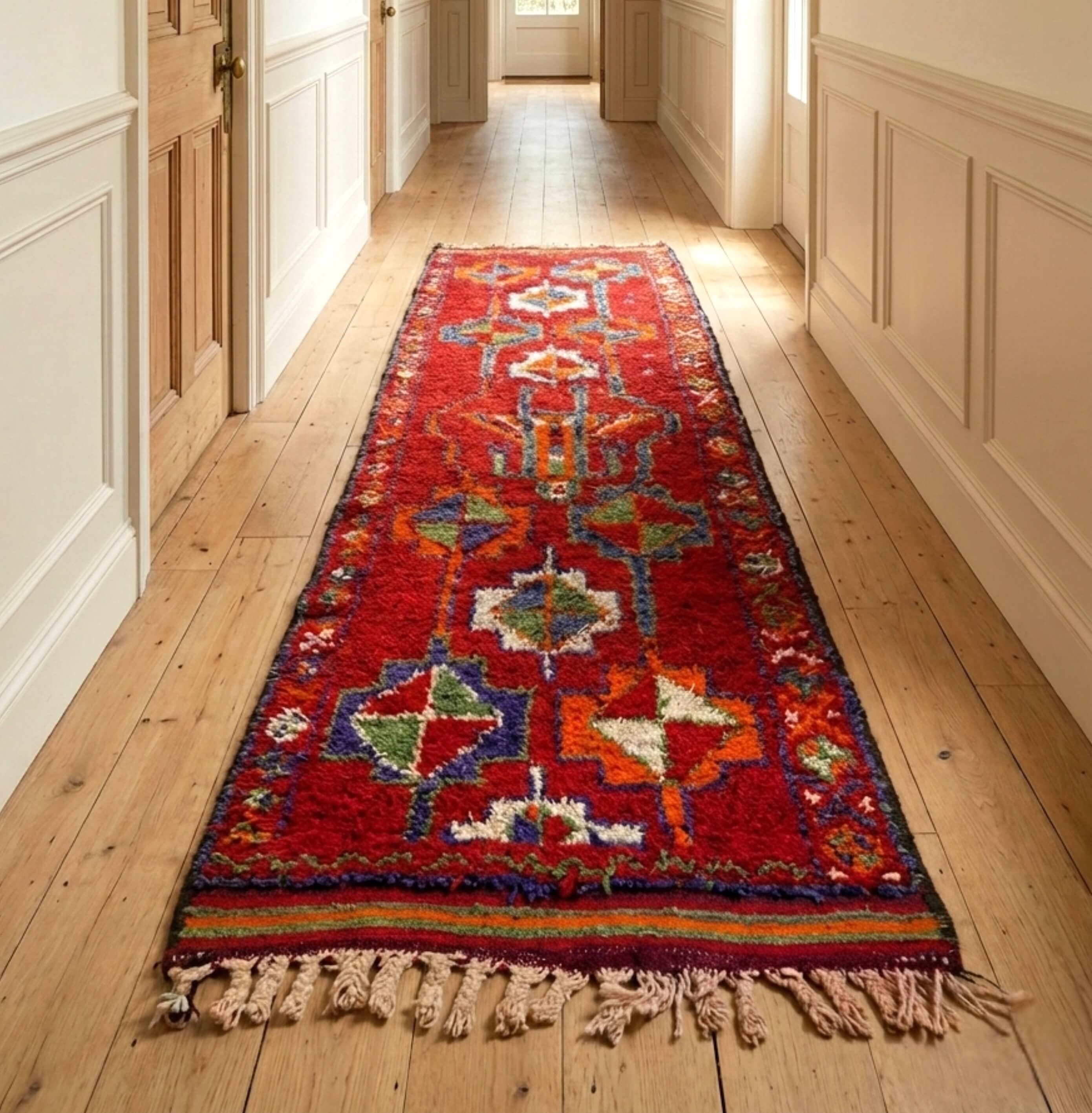 Moroccan Vintage Runner | Handmade Rug | Aztec House