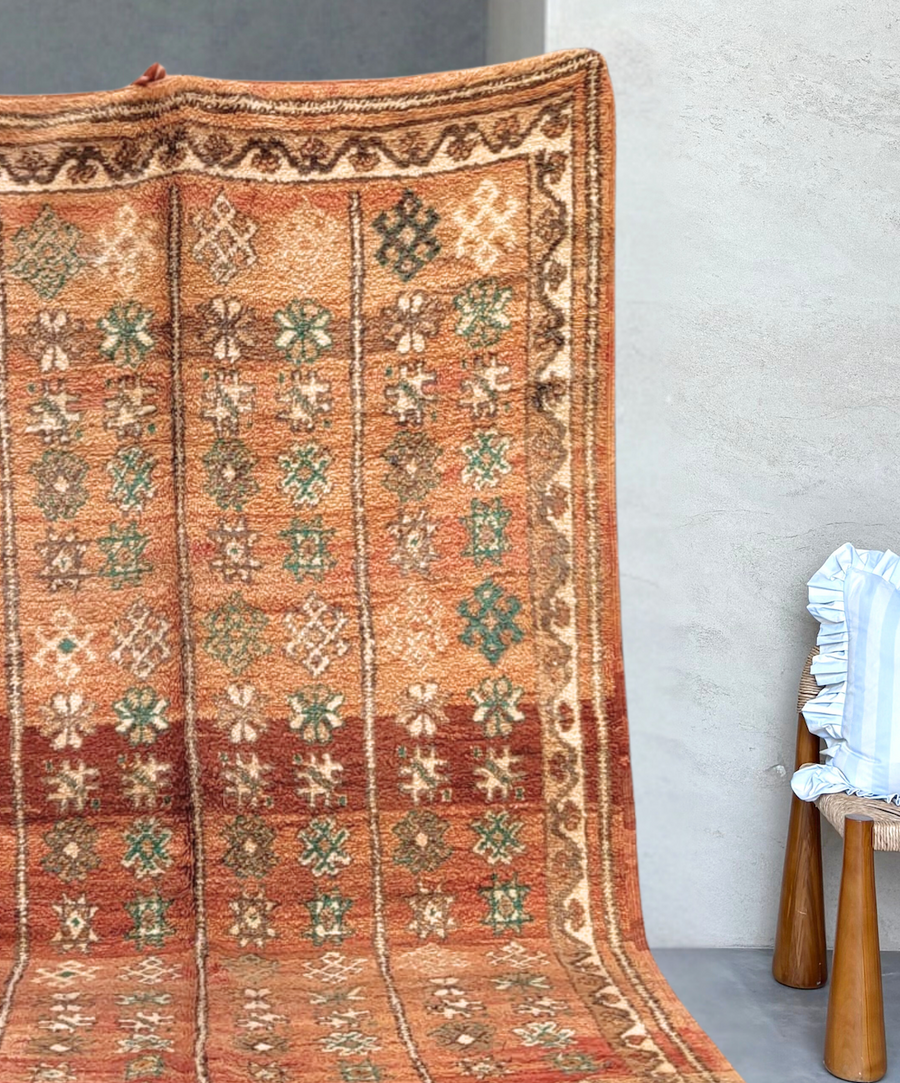 Rust & Teal | Vintage rug