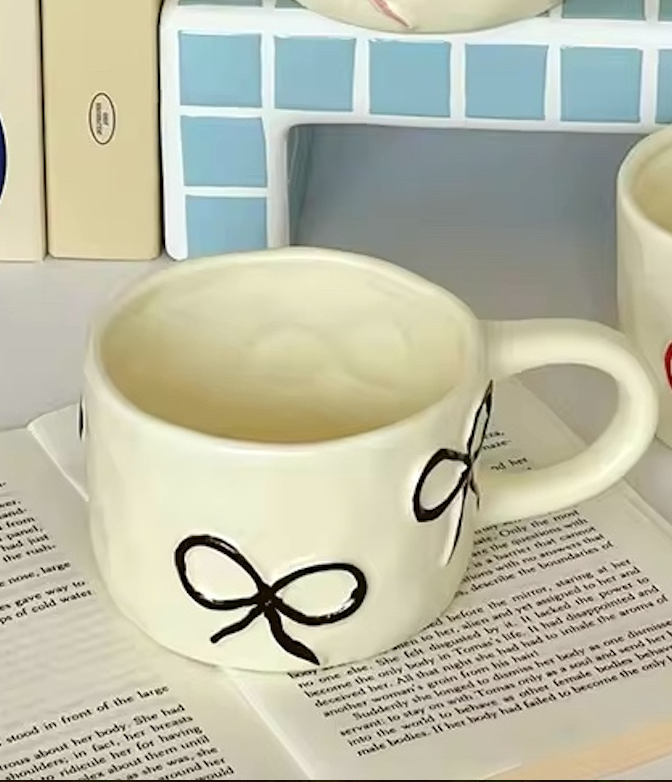 Tasses à café peintes à la main Hearts | Pré-commander