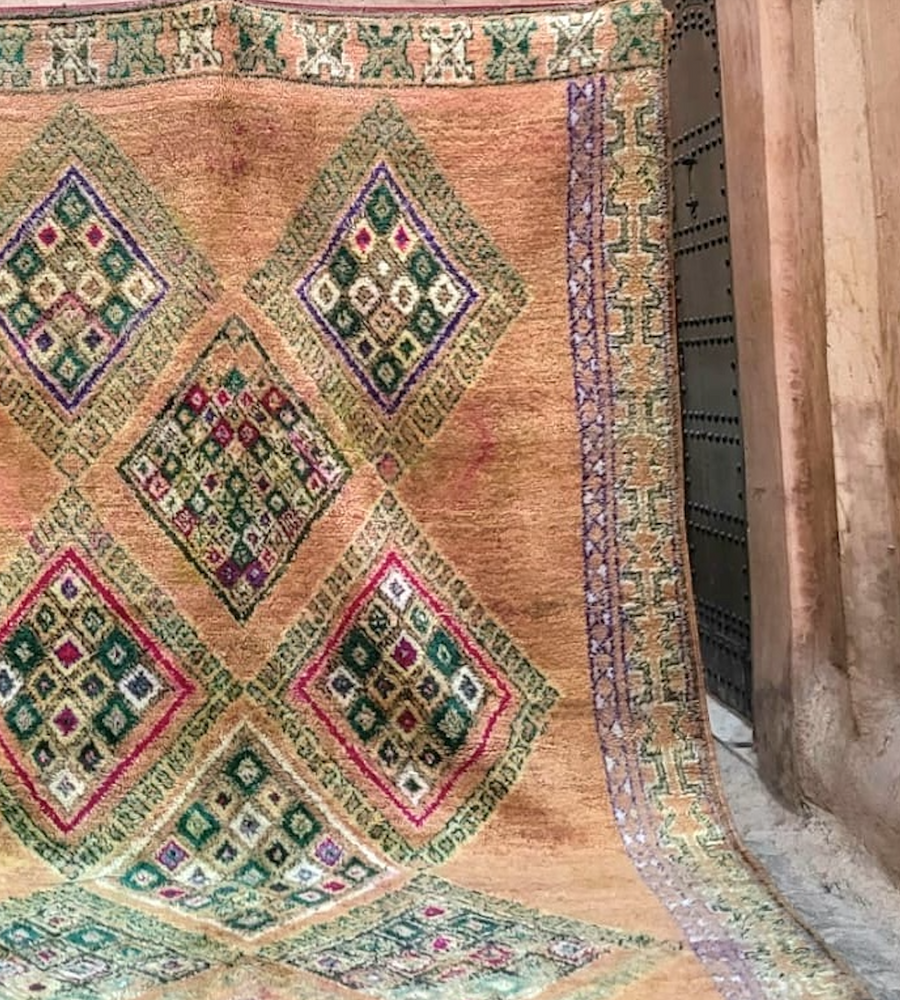 Village berbère | Tapis vintage marocain 