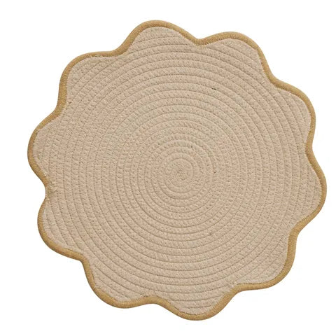 Sonny Cotton/Poly Placemat 38cm Iv/Honey