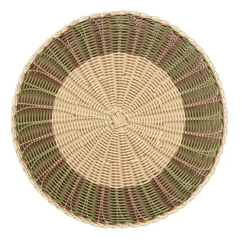 Umbria Woven Placemat 38cm Nat/Olive