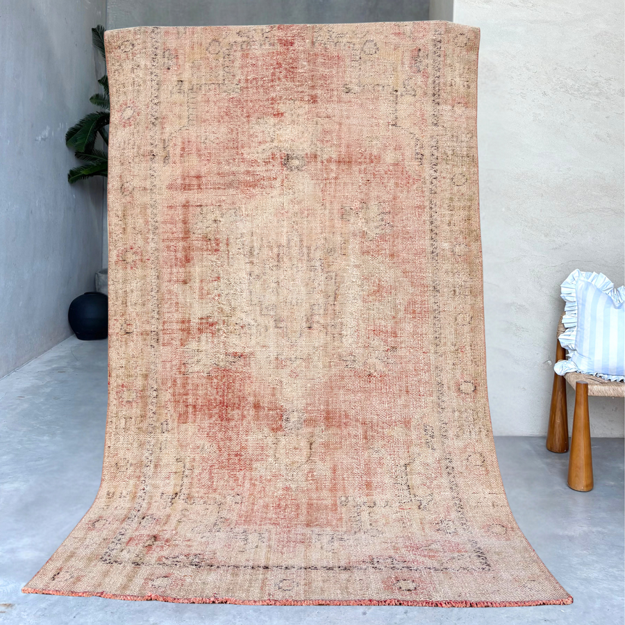Distressed Peach | Vintage Rug