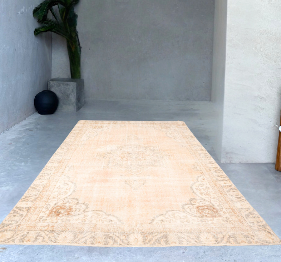 Soft Peach vintage rug