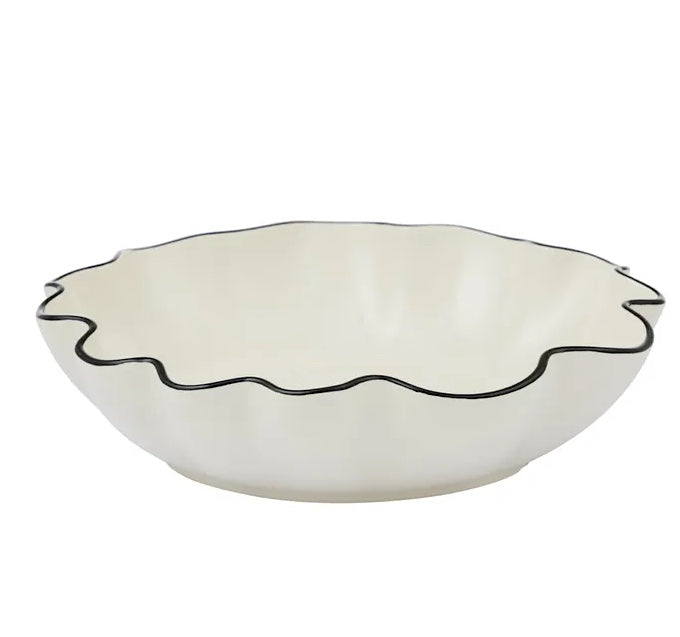 Winslow Ceramic wavy Bowl | 30cm