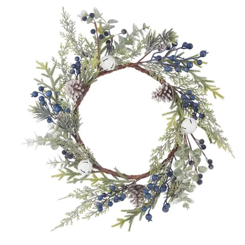 Christmas Wreath with Bells & Berries