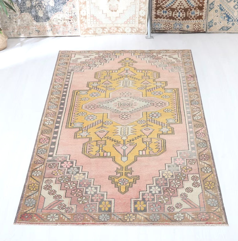 Turkish Pastels vintage rug