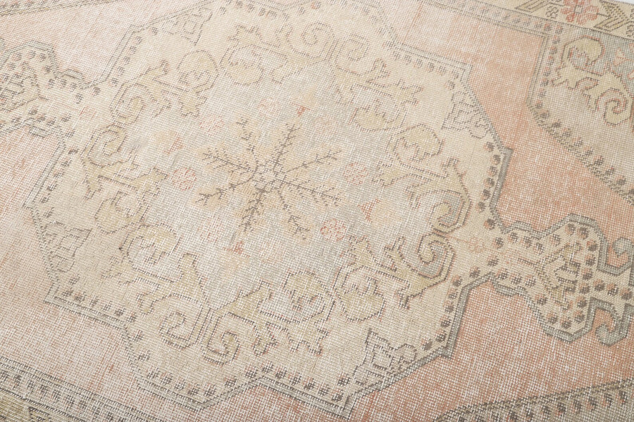 Vintage Pink Turkish vintage rug