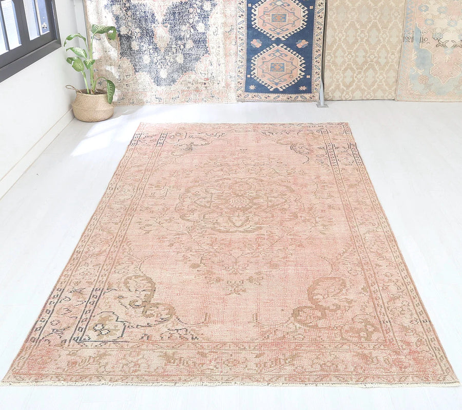 Blush Anatolian vintage rug
