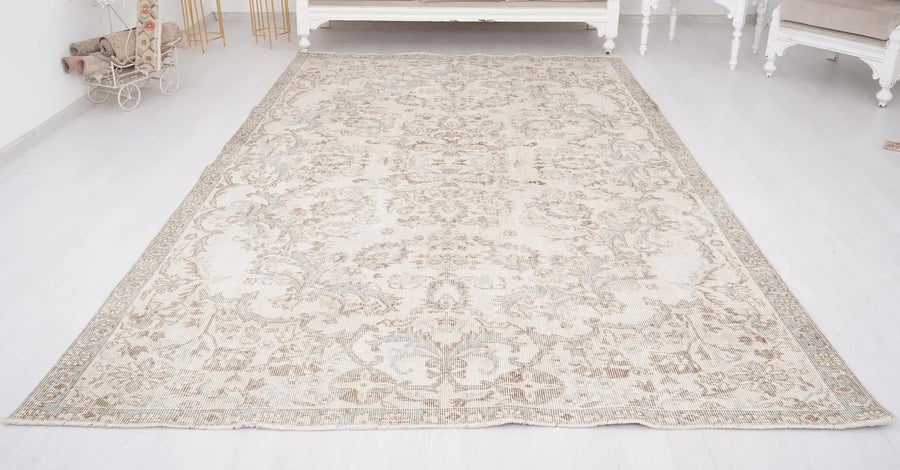 Pastel & Cream Turkish Rug