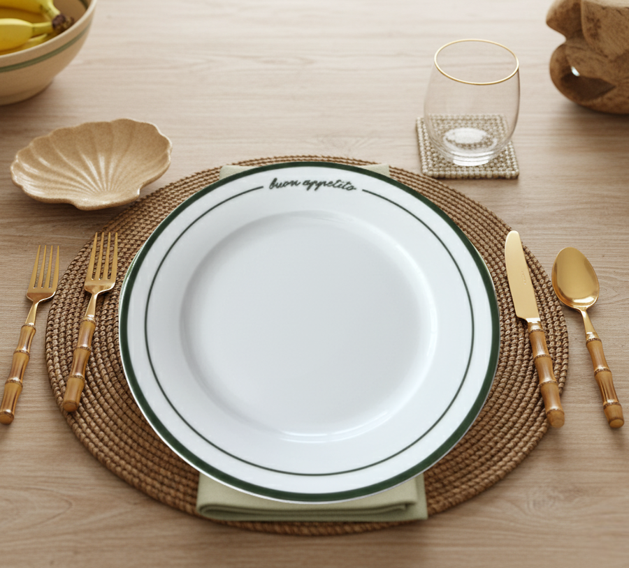 Buon Appetito Ceramic Dinner Plate