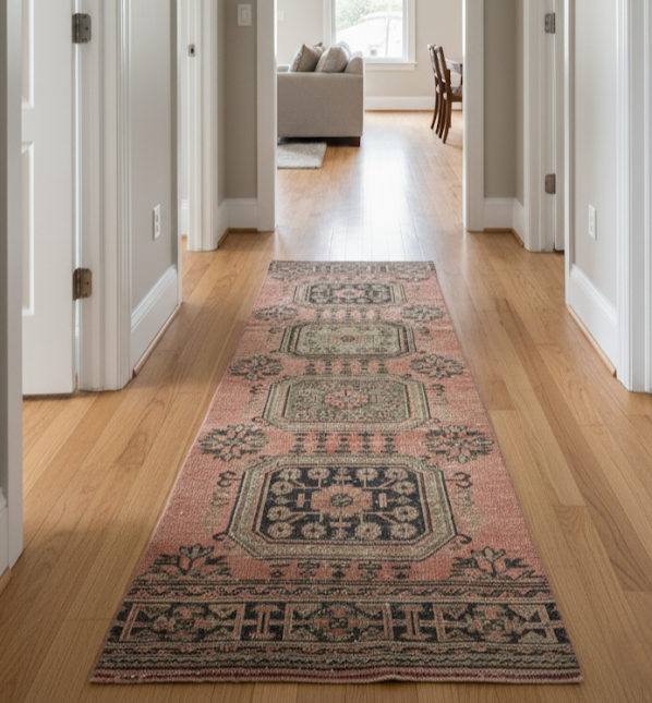 Dusty Rose Turkish Runner