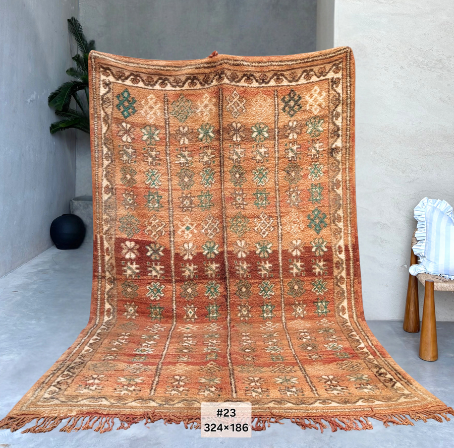 Rust & Teal | Vintage rug