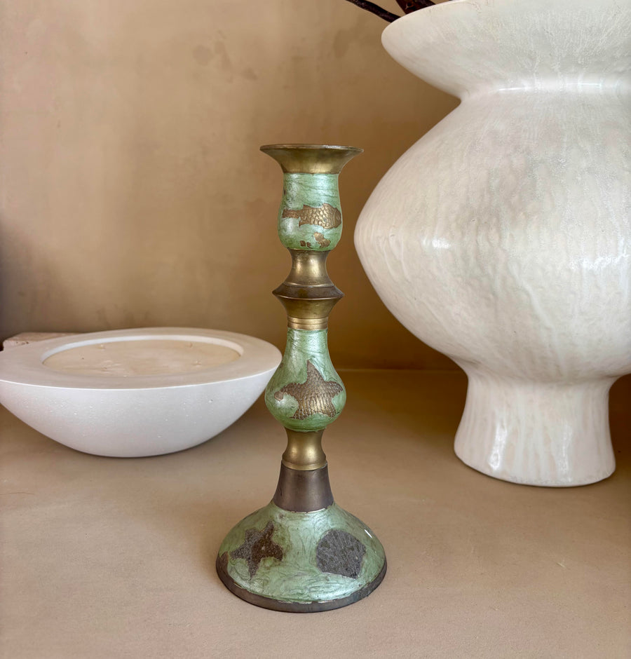 Nautical Brass Candle Holder