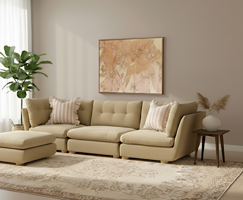 Desert Neutrals vintage rug