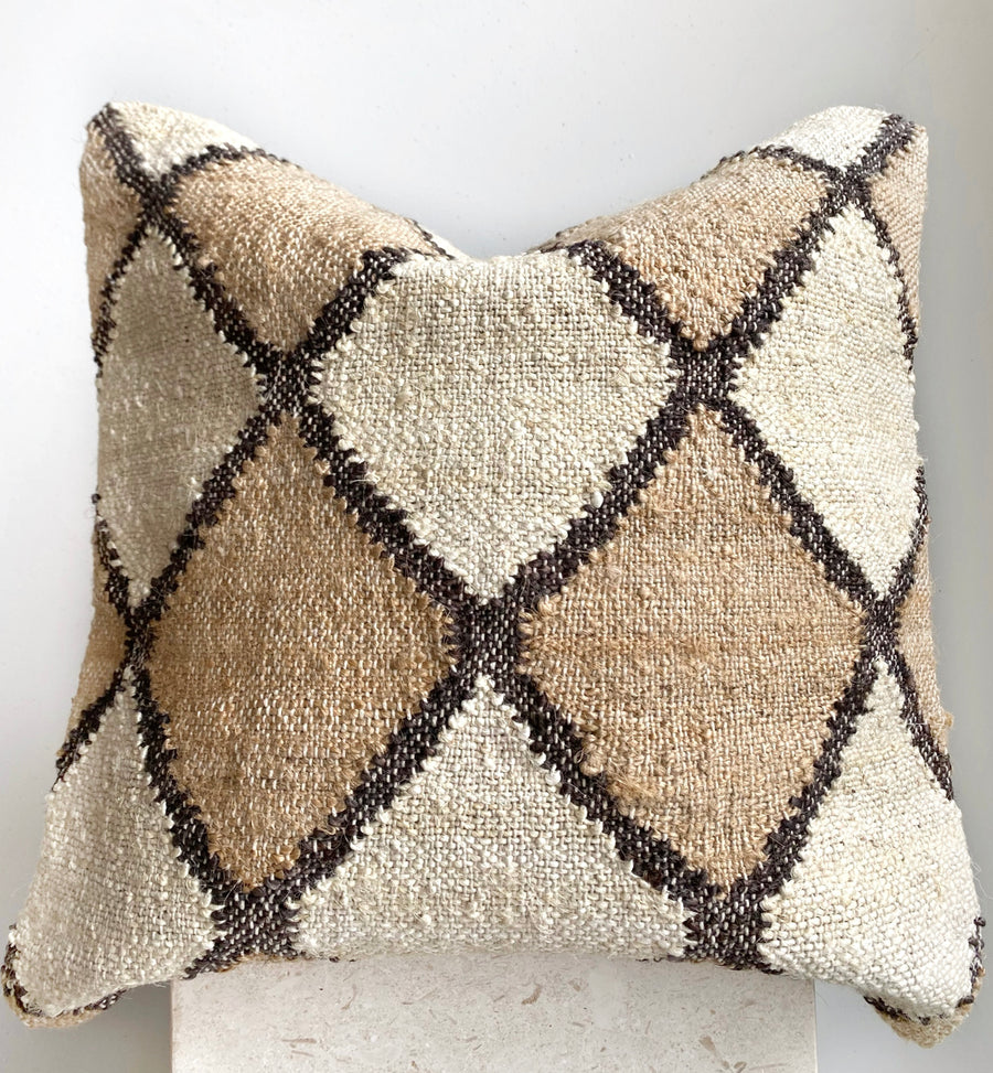 jute textured cushion, aztec house