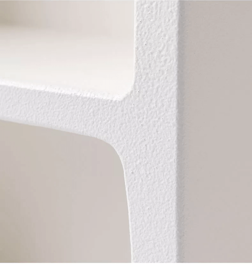 Mediterranean white niche wall shelf